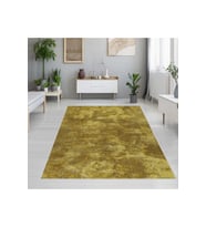 Rovigo Home Dijital Baskı Yıkanabilir Kaymaz Taban Salon Halısı RVG1191 80x200 cm (Sarı)