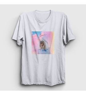 Presmono Unisex Beyaz Lover V2 Taylor Swift T-Shirt 311960tt
