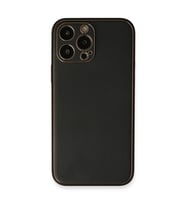 İphone 13 Kılıf Co Deri Kapak - Siyah