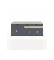 Hyperion Konsol 5 Raflı 3 Çekmeceli 5 Kapaklı 220x44x99 Aytaşı-Antrasit