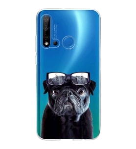 PrintiFy Huawei P20 Lite 2019 ile Uyumlu 1mm Slim Fit Köpek 3 050f Baskılı Şeffaf  Kılıf
