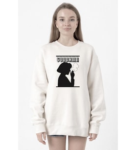 Pulp Fiction Goddamn Beyaz Kadın 2ip Sweatshirt