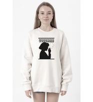 Pulp Fiction Goddamn Beyaz Kadın 2ip Sweatshirt