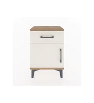 Arges Komodin Tek Raflı Tek Kapaklı 44x30x64 Çam-Aytaşı