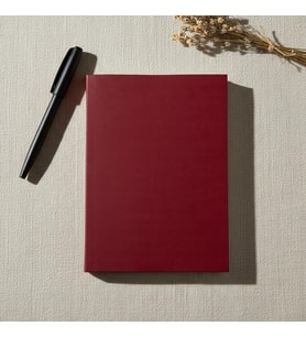 Tanıtım Çizgisiz Not Defteri – 64 Yaprak, 90 gr Ivory Kağıt, Amerikan Ciltli Not Defteri, Ofis ve Günlük Kullanım İçin İdeal (Bordo, A5 (14,8cm x 21cm))