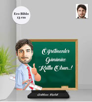 Kişiye Özel Öğretmen Erkek Ahşap Eco Biblo -10