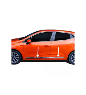 Renault Clio 5 Krom Yan Kapı Çıtası 4 Parça 2019 Üzeri