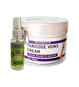 Süper West & Month Varicose Veins Bakım Kremi 100 ml + Çörek Otu Yağı 30 ml
