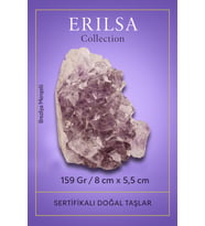 Sertifikalı Ametist Taşı Kütlesi 159 Gr – Ham Doğal Kristal Dekoratif Taş Parçası (Çok Renkli)