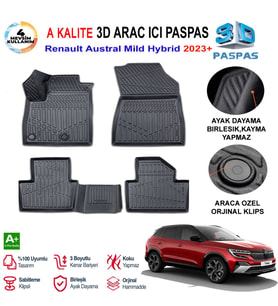 Renault Austral Mild Hybrid 3D Paspas Havuzlu Pro 2023 Sonrası