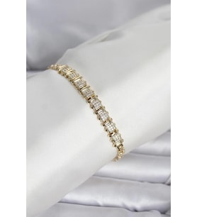 Xuping Model Zirkon Taşlı Gold Renk Kadın Bileklik