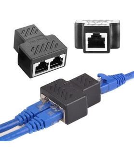 PM-26130 Ethernet RJ45 TO 2X Çoklayıcı Dişi Splitter Adaptör