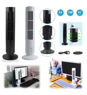 Kule Tipi USB Elektrik Fan Yapraksız Klima Fanı GO-53-vice 00363