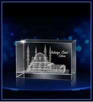 3d Kristal Selimiye Camii (Gerçek 3 Boyutlu Görüntü)