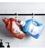 Kelepçeli Askı Pratik Cırt Model Portatif Askı Kancalı Banyo  Mutfak Askısı