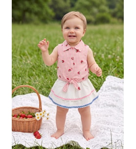 Civil Baby Volanlı Katlı 6-18 Ay Etek - Ekru