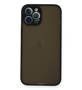 iPhone 12 Pro Kılıf Montreal Silikon Kapak - Siyah
