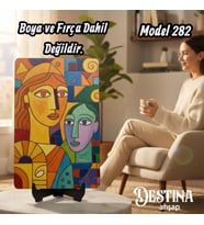 Destina Ahşap Mandala Boyama Seti- Ahşap Boyama- Ekonomik Seri- Eko Model 282
