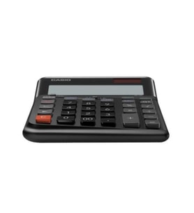 Casio DE-12E-BK Siyah 12 Hane Masa Üstü Ergonomik Tuşlu Hesap Makinesi