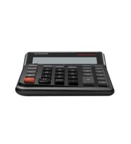 Casio DE-12E-BK Siyah 12 Hane Masa Üstü Ergonomik Tuşlu Hesap Makinesi
