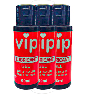 VİP Lubrikant Jel Bay Bayan 60 ml x 3 adet