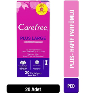 Carefree Günlük Ped Plus Large 20 Li