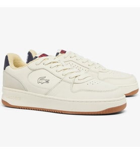 Lacoste L001 224 9 SMA Leather Mens Sneaker Hakiki Deri Erkek Günlük Spor Ayakkabı Krem
