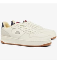 Lacoste L001 224 9 SMA Leather Mens Sneaker Hakiki Deri Erkek Günlük Spor Ayakkabı Krem