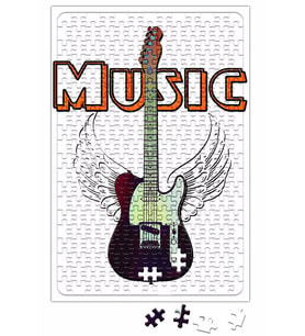 Guitar Music Gitar Müzik Puzzle 240 Parça Yapboz