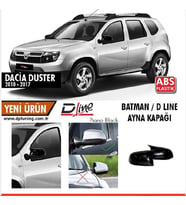 Duster 1 Batman Yarasa Ayna Kapağı Piano Black 2010-2017
