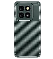 Newface Xiaomi Mi 14T Pro Kılıf Auto Focus Karbon Kapak - Koyu Yeşil