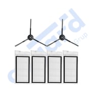 Roidmi Eve - Eve Plus Uyumlu 2 Yan Fırça 4 Filtre PKT-iasgf0000669