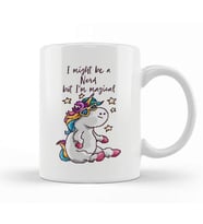 I May Be A Nerd But Im Magical Unicorn Pixel Art Kupa Bardak Porselen