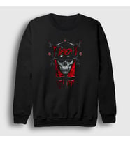 Presmono Unisex Siyah Flag Slayer Sweatshirt 294748tt