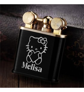 Gazlı Fitilli Çakmak Kişiye Özel İsimli Hello Kitty Zorro Çakmak