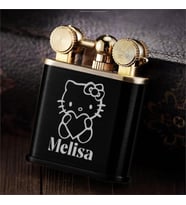 Gazlı Fitilli Çakmak Kişiye Özel İsimli Hello Kitty Zorro Çakmak