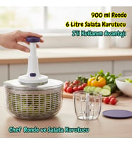 Technow Vip Ahmet VP-907 900 ml Chef Rondo & 6 Litre Salata Kurutucu