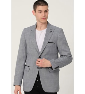 C9058 DEWBERRY ERKEK CEKET-GRİ