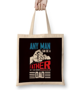 Father Dad Daddy Poppa Papa Father´s Day Stepdad Husband Bez Çanta Uzun Saplı