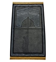 Albion Kabe Desenli Kadife Seccade Gri