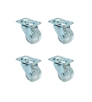 Furç Tablalı Bilyalı Teker - 32MM - Şeffaf HKS239 - 4 Adet