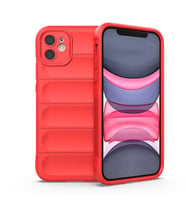 Apple iPhone 11 Uyumlu Kılıf Esnek TPU Oyuklu Arka Yüzey Tasarımlı Zore Etnik Silikon Kapak (Kırmızı)