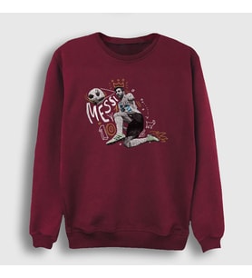 Presmono Unisex Bordo 10 Argentina Soccer Futbol Lionel Messi Sweatshirt 313713tt