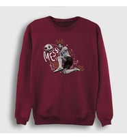 Presmono Unisex Bordo 10 Argentina Soccer Futbol Lionel Messi Sweatshirt 313713tt