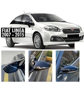 Fiat Linea Uyumlu (2007-2015) Batman Yarasa Ayna Kapağı (Parlak Siyah)