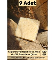 #bitkiselsabun %100 Doğal Güzel Kokulu El Yüz Saç Vücut Orijinal Bitkisel Pirinç Sabun 120g - 9 Adet