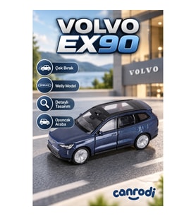 Welly Volvo EX90 Çek Bırak Metal Model Araba 11 cm