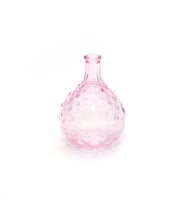 Pembe Bubble Cam Vazo (15 cm)