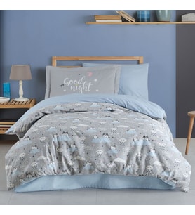 Hobby Daisy Gri - Poplin Studio Nevresim Takımı
