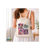 Minnie Mouse Büzgülü Keten Çanta C199